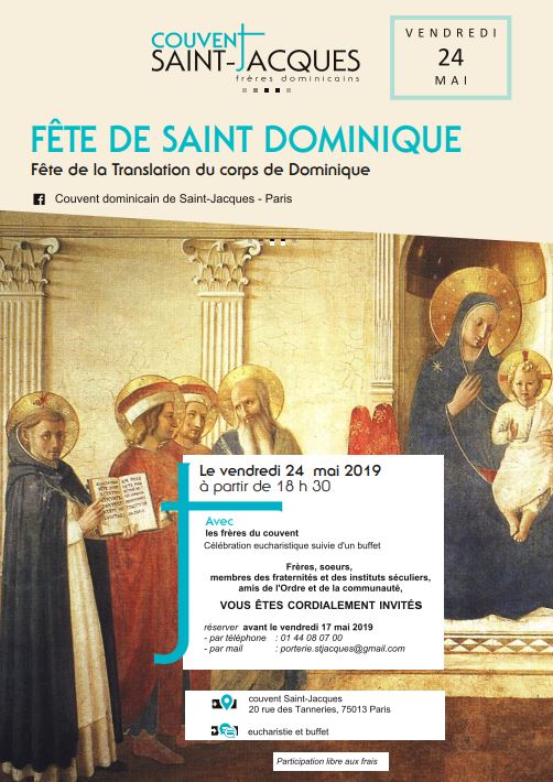 Translation saint Dominique 2019 Couvent SaintJacques
